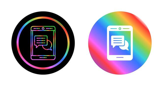 icono de vector de comentario