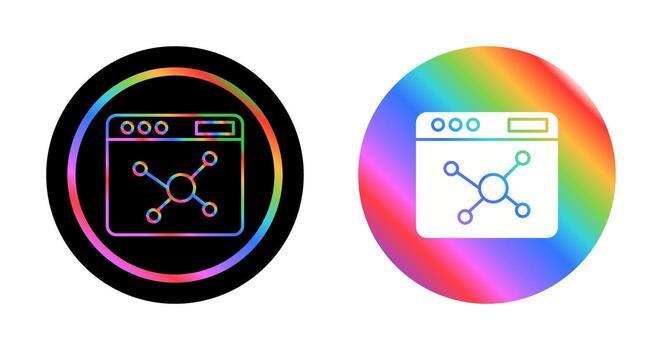 icono de vector de algoritmo