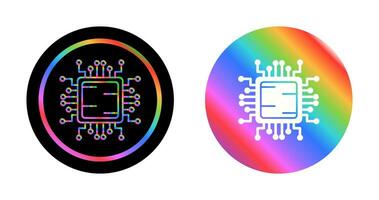 icono de vector de cpu