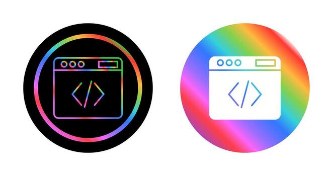 icono de vector de código