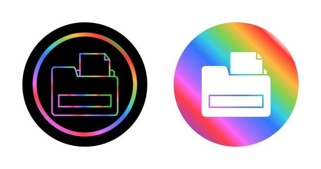 icono de vector de carpeta