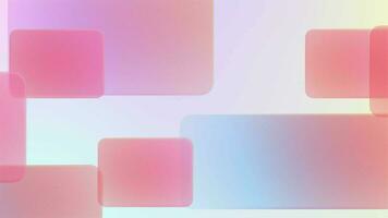 A smooth soft colorful abstract motion graphics background. Gradient moving glassy shapes. 4k 30 fps video backdrop.