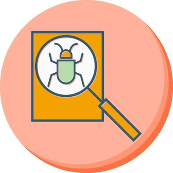 icono de vector de depuración