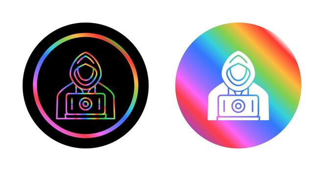 icono de vector de hacker