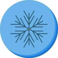 icono de vector de copo de nieve