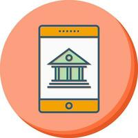 Mobile Banking Vector Icon