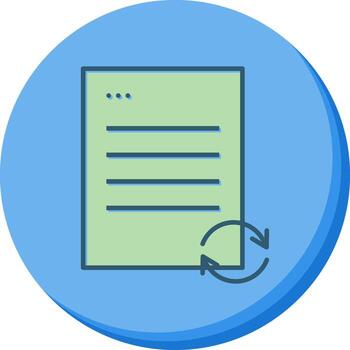 icono de vector de página de actualización