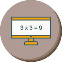 Math in Computer Vector Icon