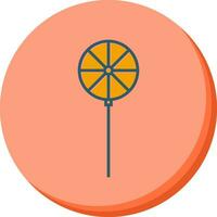 Pin Wheel Vector Icon