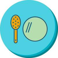 Brush and Mirror Vector Icon