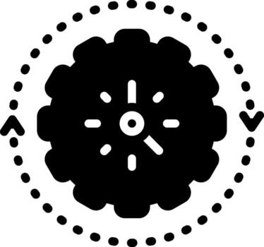 solid icon for effectiveness vector