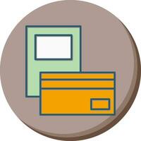 Pay via Card Vector Icon