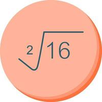 Square Root Vector Icon
