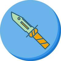 icono de vector de cuchillo