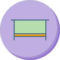 Simple Desk Vector Icon