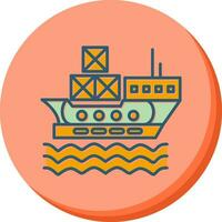 Delivery via Shipping Vector Icon