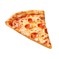 rond Pizza tranche réaliste vite nourriture concept ai génératif png