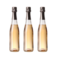 Set of Borgognotta - bottle of prosecco or champagne ai generative png