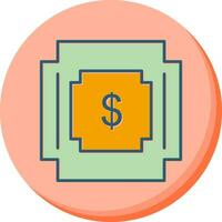 icono de vector de símbolo de dólar