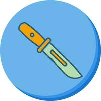 icono de vector de cuchillo de ejército