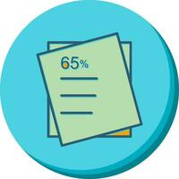 Graded Paper Vector Icon