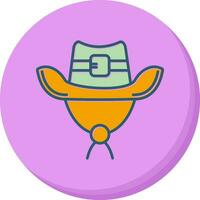 icono de vector de sombrero de vaquero