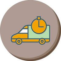 Time Based Delivery Vector Icon