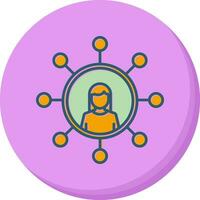 Personal Network Vector Icon