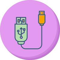 Usb Cable Vector Icon