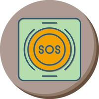 Emergency Button Vector Icon
