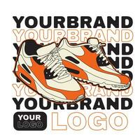 Sneaker shoes . Concept. Flat design. Vector illustration. Sneakers in flat style. Sneakers side view. Fashion sneakers.