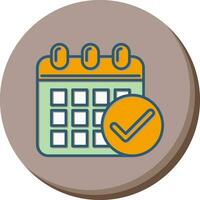 icono de vector de calendario