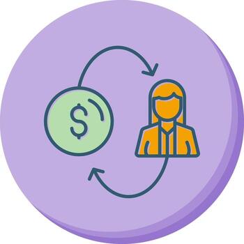 icono de vector de conversión
