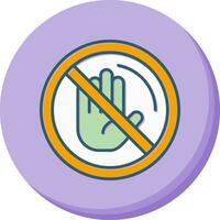 No Passing Vector Icon