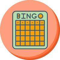 icono de vector de bingo