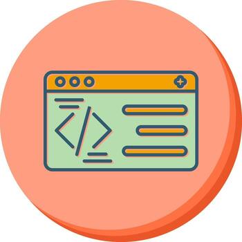 icono de vector de programación
