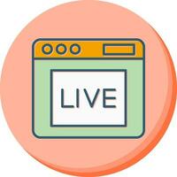 Live Vector Icon