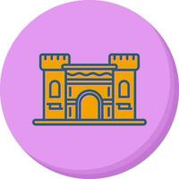 icono de vector de castillo