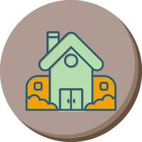 Retirement Home Vector Icon