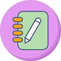 icono de vector de cuaderno