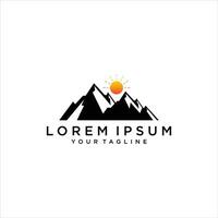 Mountain logo design vector template