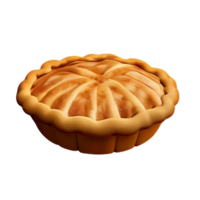 fait maison Pomme tarte fraîchement cuit et d'or marron. png