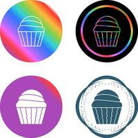 Cream Muffin Vector Icon