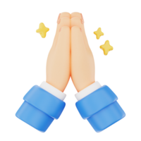 Thank you 3D hand gesture icon png