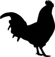 Rooster silouette vector