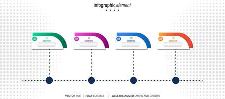 presentación negocio infografía modelo vector. vector