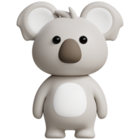 Koala 3D Cute Animals Illustrations png