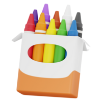 illustration de crayons 3d png