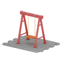 3D Swing Illustration png