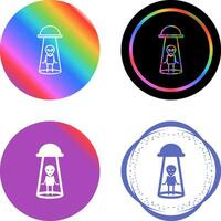 Alien Abduction Vector Icon